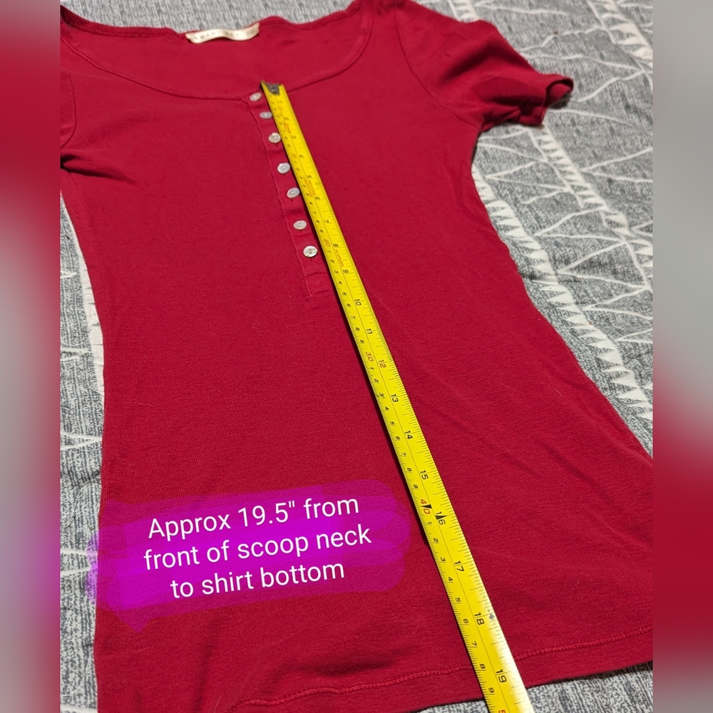 Smart Set ladies Xsmall T shirt, reddish colour, stretchy fabric, EUC - Picture 10 of 12